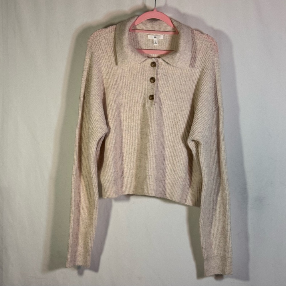 BP Nordstrom Collared Ribbed Pullover Sweater Size L - Picture 4 of 7